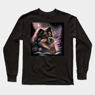 Finnish Lapphund In Winter Magic Long Sleeve T-Shirt